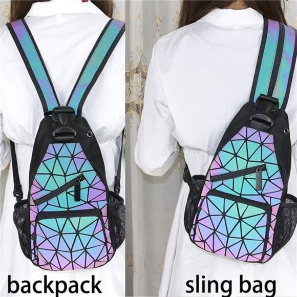 Handbags Womens Geometric Luminous Purse bags Ladies Top Handle Satchel Bags main image 6